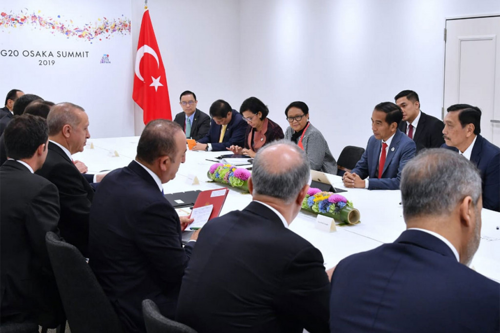 Kedua Presiden juga sepakat melipatgandakan volume dan nilai perdagangan kedua negara. Presiden Turki menawarkan beberapa kerja sama industri strategis. Turki juga telah menyampaikan dukungan atas pencalonan Indonesia di Dewan Hak Asasi Manusia PBB 2020-2022.  