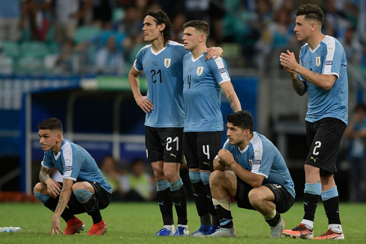 Pada babak adu penalti, hanya empat eksekutor Uruguay yang berhasil menjalankan tugas. Mereka adalah Edinson Cavani, Christian Stuani, Rodrigo Bentacur, dan Lucas Torreira. Afp Photo/Juan Mabromata