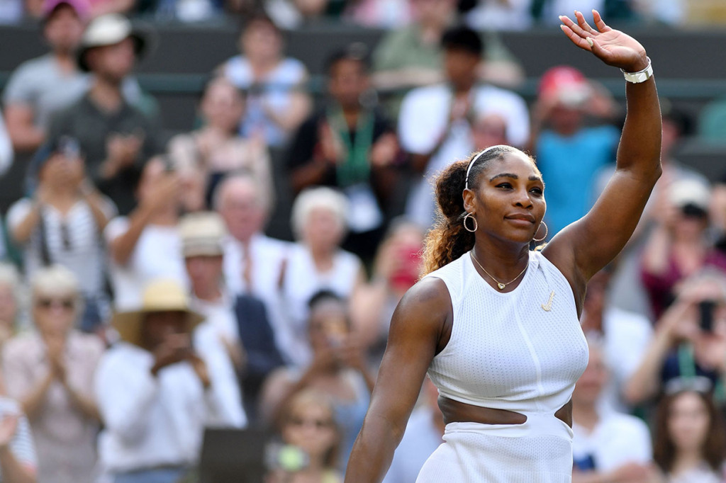 Putri Kerajaan Inggris kelahiran Amerika Serikat itu menjadi saksi Serena sang juara Wimbledon tujuh kali membabat petenis Slovenia Kaja Juvan 2-6, 6-2, 6-4 pada babak kedua.   