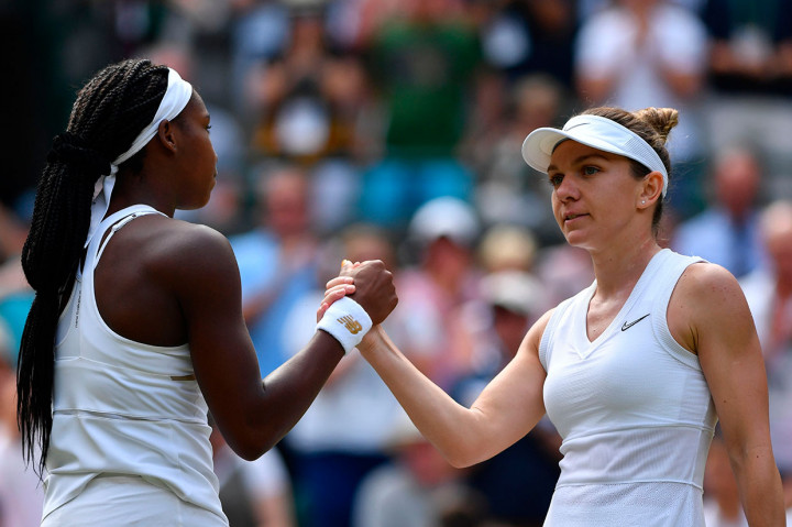 Gauff, petenis berusia 15 tahun asal Amerika Serikat kalah dua set langsung dari Halep 3-6 dan 3-6.