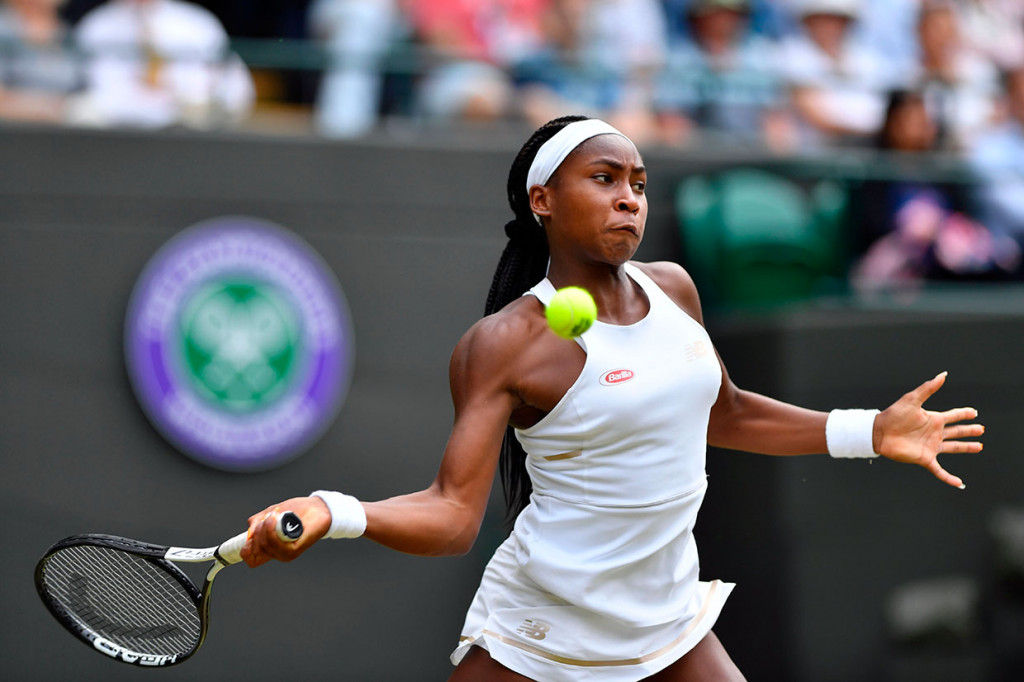 Perjalanan Gauff di Wimbedon terhitung sensasional. Petenis kualifikasi tersebut di babak pertama menundukkan petenis veteran Venus Williams. Di babak kedua menyingkirkan petenis Slovakia Magdalene Rybarikova. Dan di babak ketiga mengalahkan  petenis Slovenia Polona Hercog.