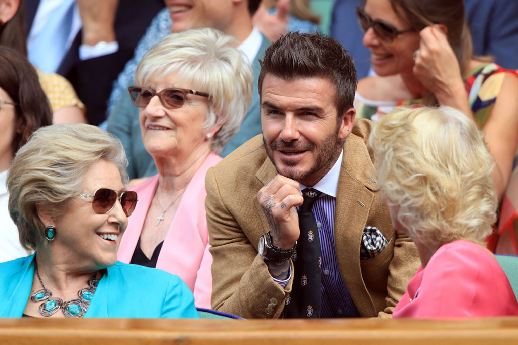 Laga Serena melawan Strycova turut disaksikan beberapa selebritis kondang dunia, di antaranya mantan pemain Manchester United David Beckham. 