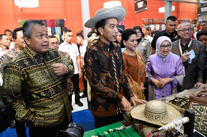 Pada pembukaan pameran KKI tersebut, Jokowi tidak memberikan sambutan dan langsung meninjau stan-stan pelaku UMKM yang ikut meramaikan pameran. Pada kesempatan tersebut Jokowi didampingi Ibu Negara Iriana Joko Widodo, Ketua Dewan Dekranas Mufidah Jusuf Kalla, dan Gubernur BI Perry Warjiyo.