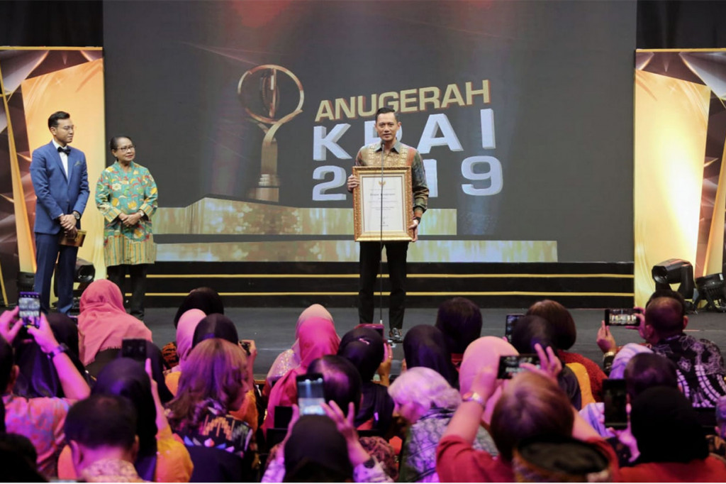 AHY mengucapkan banyak terima kasih atas penghargaan yang diberikan kepada SBY dan memberikan selamat bagi para penerima anugerah lainnya. Dalam sambutannya AHY menyampaikan tiga pesan pokok yang dititipkan oleh SBY. 