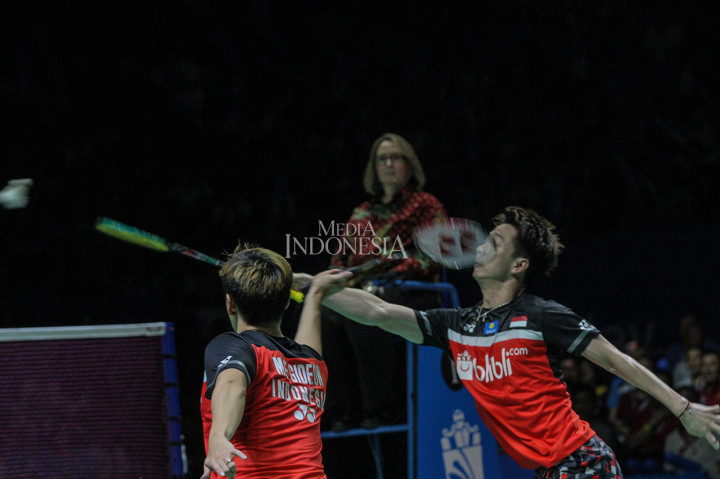 Final ganda putra yang digelar pada Minggu akan menjadi ajang pertempuran bagi kedua wakil Indonesia yang pernah menjadi juara Indonesia Open tersebut. Kevin/Marcus merupakan juara Indonesia Open 2018, sementara Ahsan/Hendra berjaya pada 2013.