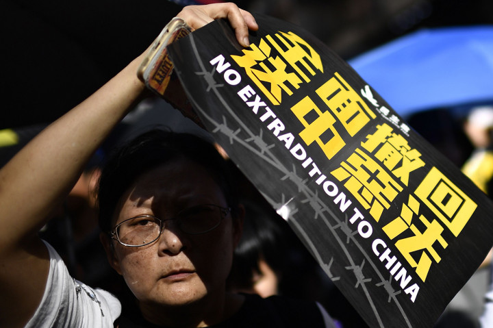Meski pemimpin Hong Kong, Carrie Lam, mengklaim proses legislasi itu sudah berhenti, tetapi tidak ada bukti hal itu benar-benar dibatalkan. Afp Photo/Anthony Wallace