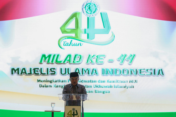 Dalam sambutannya JK menyatakanberterima kasih kepada MUI atas bimbingannya ke umat dan nasihat ke pemerintah. 