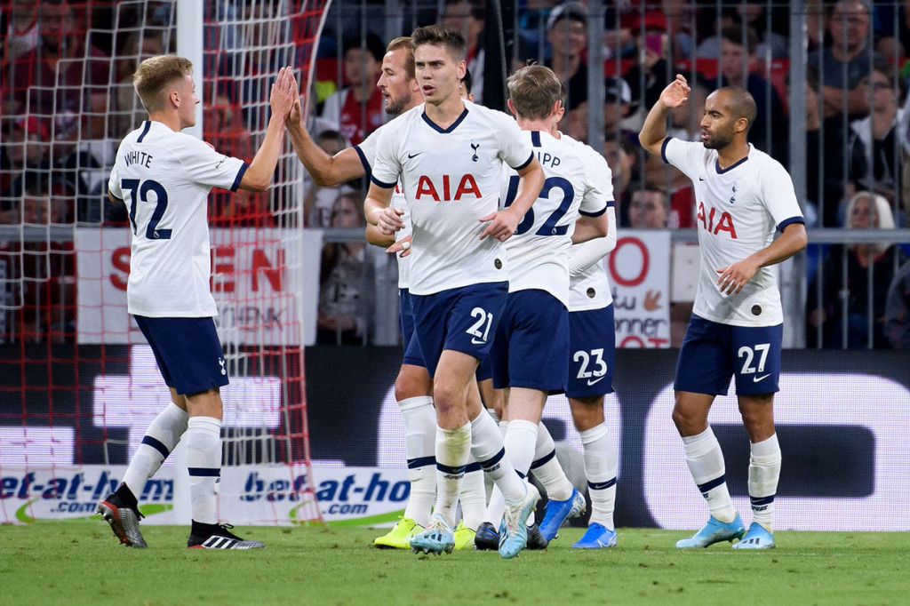 Christian Eriksen menggandakan keunggulan Tottenham pada menit ke-59.