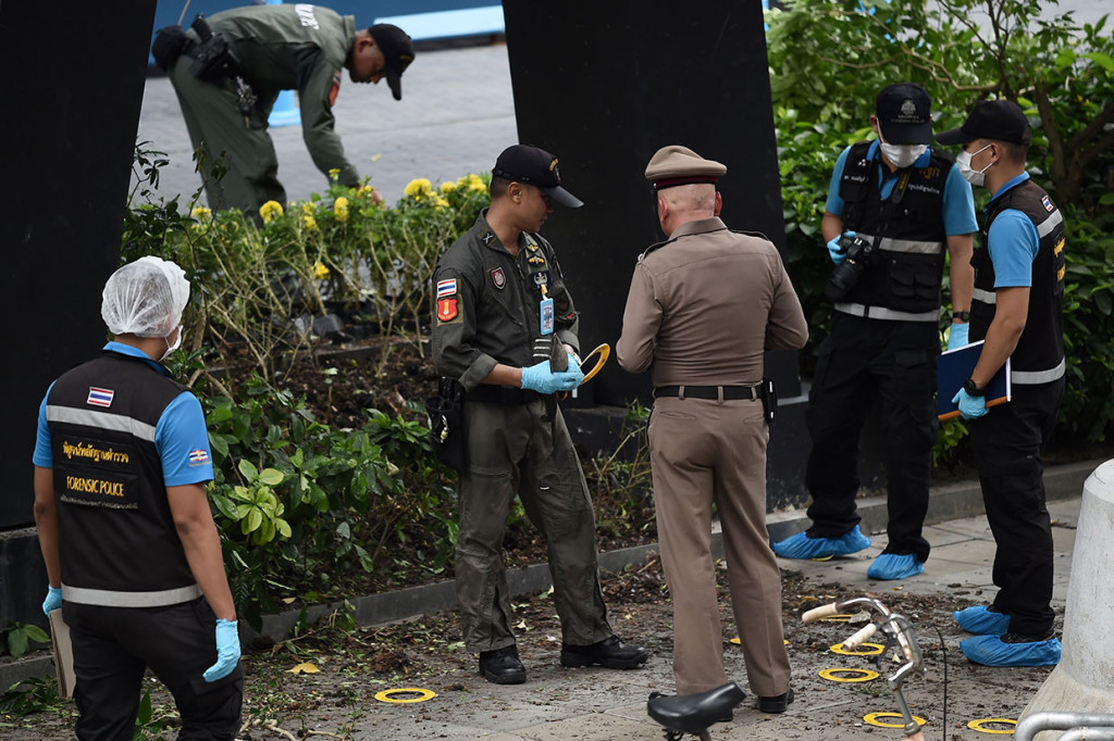 Serangkaian ledakan bom kecil mengguncang beberapa lokasi di Bangkok, Thailand, Jumat, 2 Agustus 2019, saat negara tersebut menjadi tuan rumah KTT ASEAN yang dihadiri Menteri Luar Negeri AS Mike Pompeo.