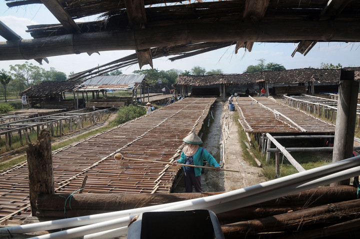 Produksi garam di desa Jono cukup unik dan langka karena bahan bakunya berasal dari air yang didapat dari sumur, bukan dari laut. Sumur tersebut memiliki sumber air asin dan tidak pernah kering meskipun musim kemarau serta mempunyai rasa yang lebih gurih bila dibandingkan dengan garam laut.