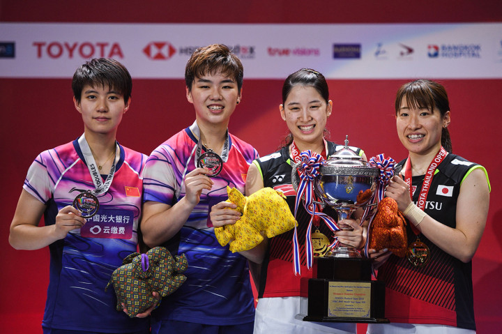 Pada laga final Thailand Open 2019, Shiho Tanaka/Koharu Yonemoto yang diunggulkan di tempat ketujuh berhadapan dengan unggulan kedelapan, Du Yue/Li Yinhui dari Tiongkok.