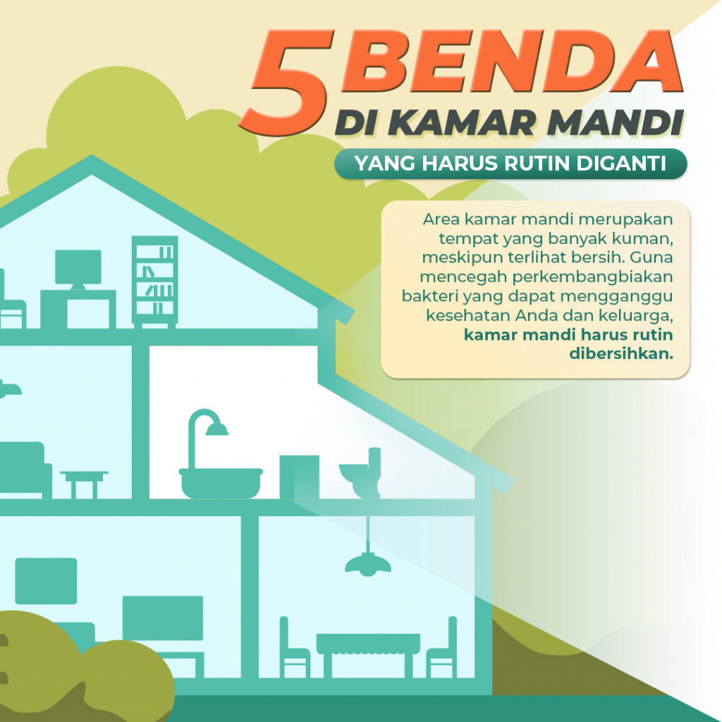 5 benda di kamar mandi yang harus rutin diganti