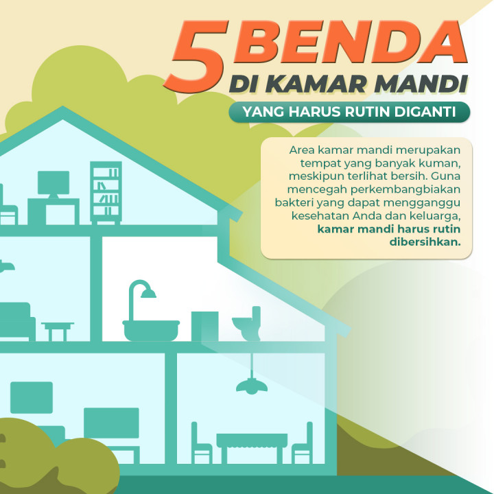 5 benda di kamar mandi yang harus rutin diganti