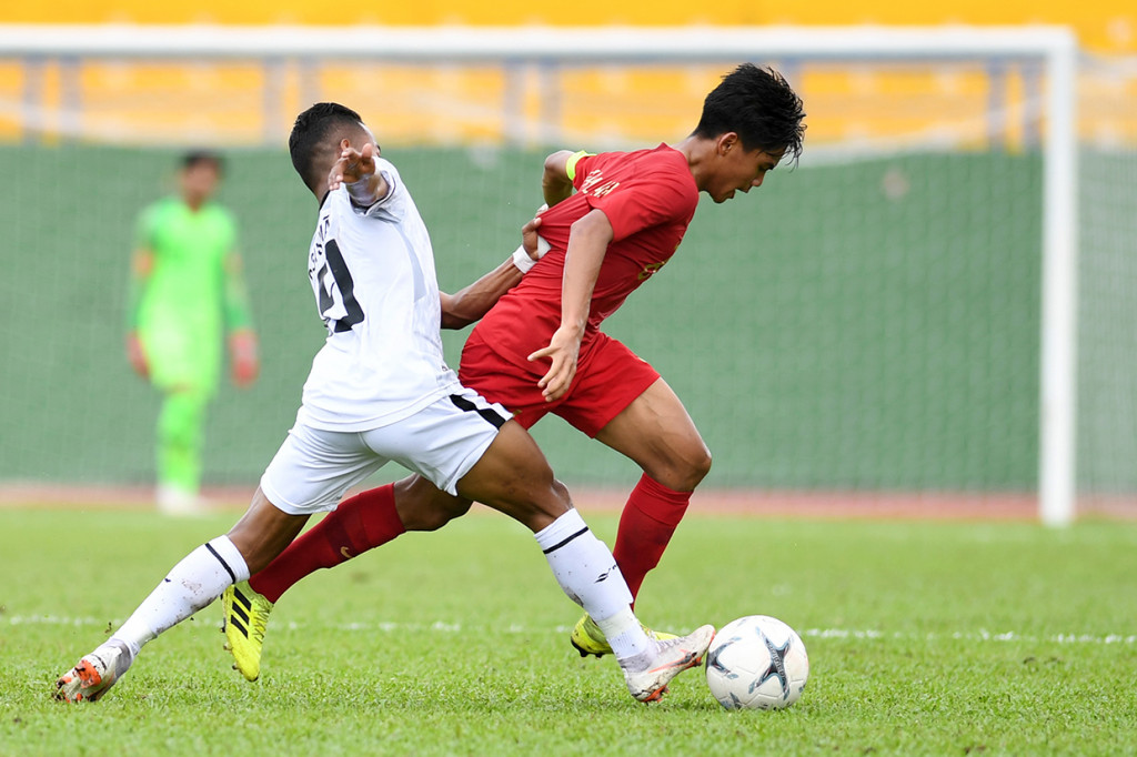 Gol-gol Merah Putih diciptakan David Maulana pada menit kesembilan, Muhammad Salman (42'), dan eksekusi penalti Beckham Putra (47'). Di pertengahan babak kedua, Sutan Zico menambah skor kemenangan Merah Putih menyambar umpan tendangan bebas David Maulana.
