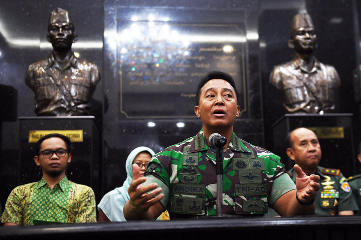 Jenderal Andika menyebutkan pihaknya sudah melakukan pengukuran terkait indeks moderasi bernegara Enzo Zenz Allie. Hasilnya, Enzo memiliki indeks moderasi bernegara yang cukup baik.