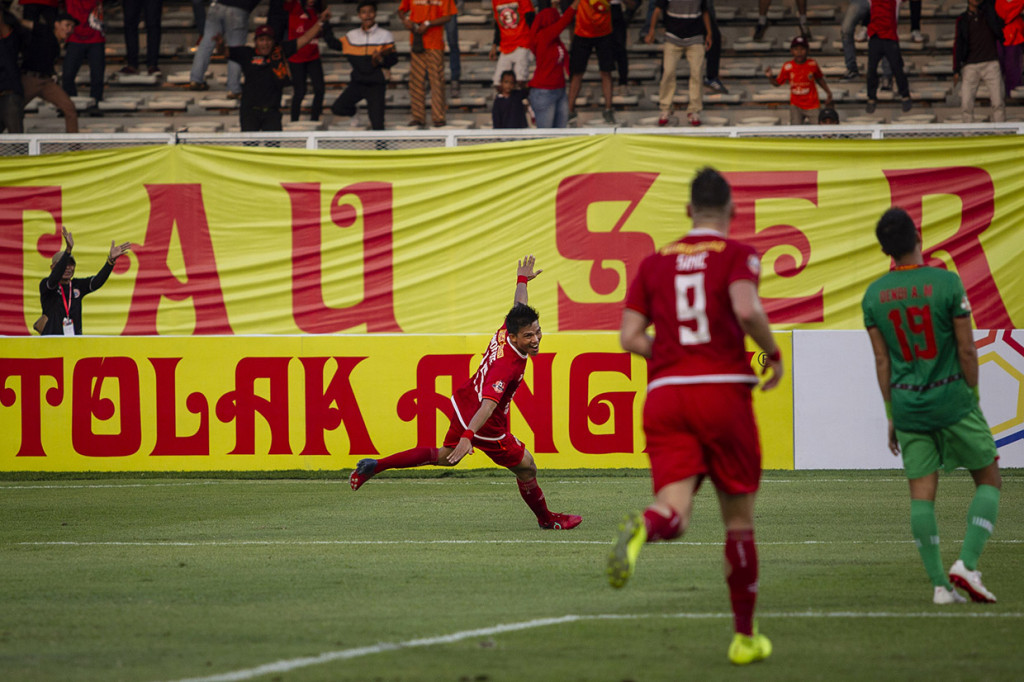 Tiga gol tersebut dipersembahkan oleh Heri Susanto, Marko Simic, dan Sandi Sute.