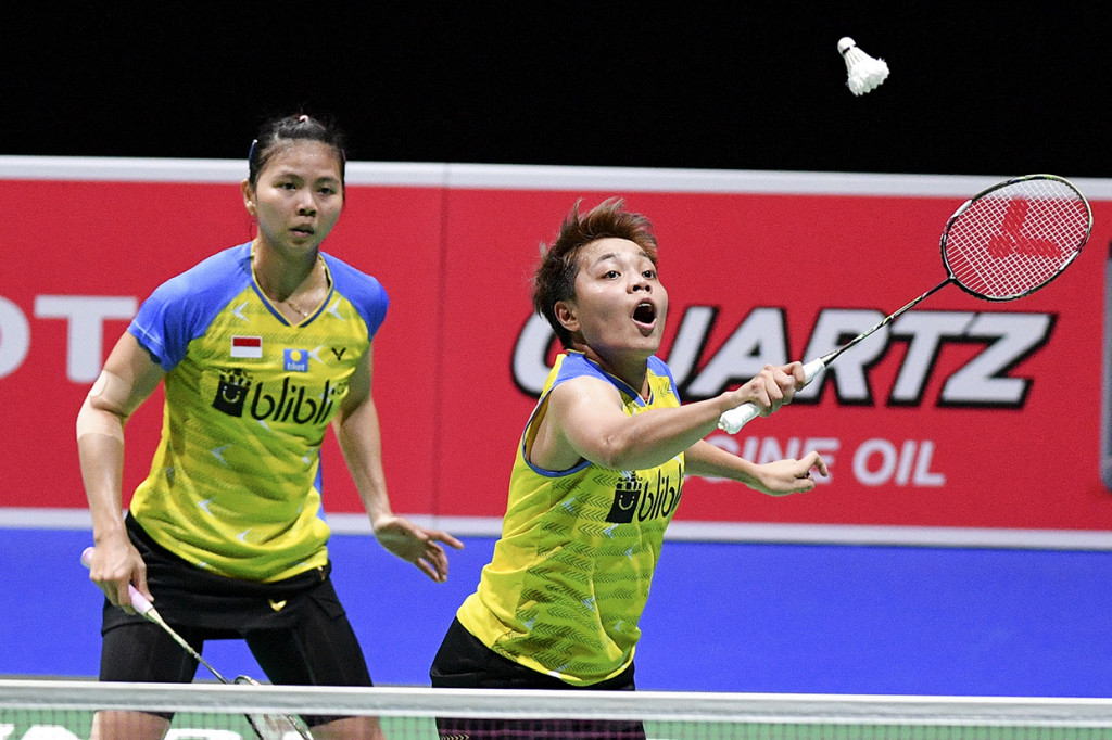 Greysia/Apriyani melaju ke perempat final setelah menang dengan skor 21-19, 21-16 
