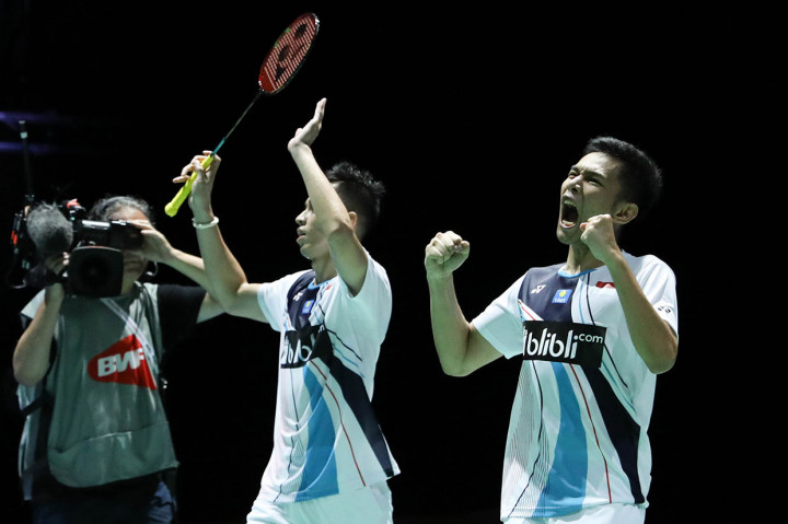 Pada semifinal, Fajar/Rian akan melawan ganda Indonesia lainnya Mohammad Ahsan/Hendra Setiawan, sehingga siapa pun yang menang akan mewakili Indonesia pada partai final.