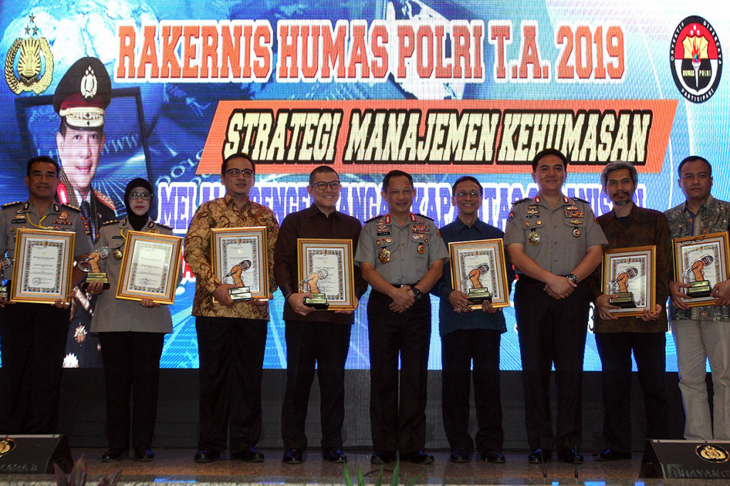 Media Indonesia mendapatkan penghargaan Media Cetak Mitra Polri Terbaik. Selain Media Indonesia, Kompas TV mendapat penghargaan TV Nasional Mitra Polri Terbaik, sementara detik.com sebagai Mitra Media Daring Terbaik.