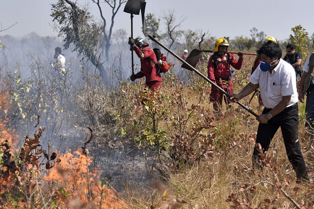 Ini merupakan aksi Evo Morales yang kedua, setelah kemarin juga terjun langsung untuk memadamkan kebakaran hutan. Pada Rabu, 28 Agustus 2019, Evo Morales turut memadamkan kebakaran dengan menggunakan penyemprot air.