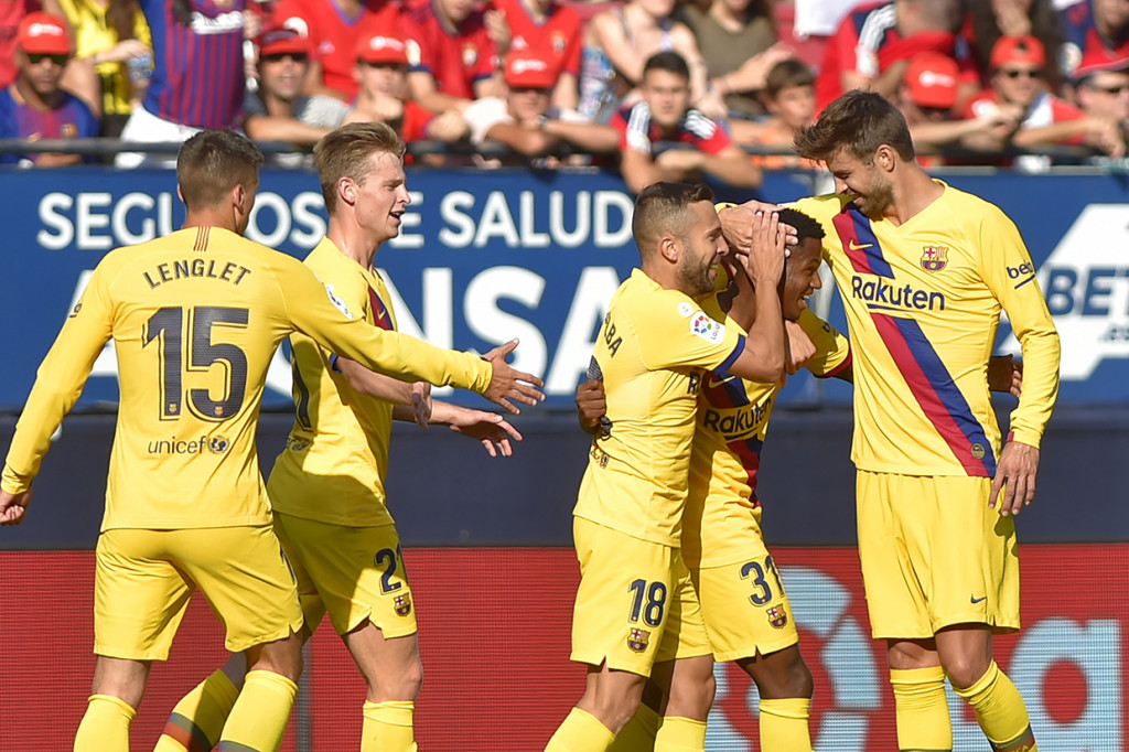 Memasuki menit ke-51, Barca berhasil menyamakan skor 1-1 melalui gol Ansu Fati memanfaatkan assist dari Carles Perez.
 