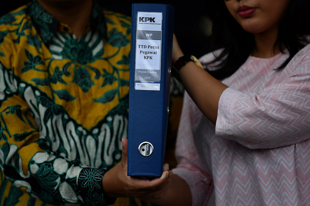 Seleksi capim KPK periode 2019-2023 memang menuai protes sejak masa pendaftaran. Gelombang protes semakin terdengar usai Panitia Seleksi Capim KPK meloloskan 20 calon di tahap profile assessment. Antara Foto/Sigid Kurniawan