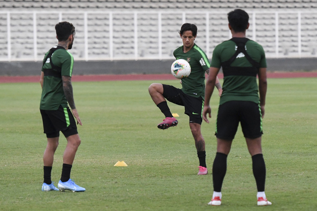 Latihan tersebut sebagai persiapan melawan Timnas Malaysia di Stadion Utama Gelora Bung Karno pada 5 September dalam ajang kualifikasi Piala Dunia Qatar 2022.
