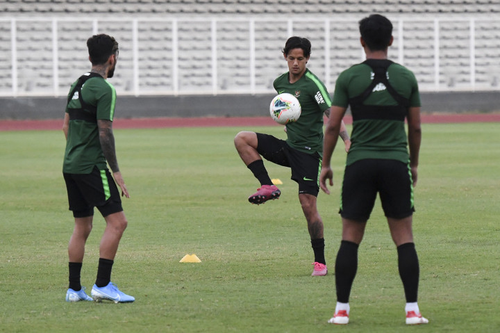 Latihan tersebut sebagai persiapan melawan Timnas Malaysia di Stadion Utama Gelora Bung Karno pada 5 September dalam ajang kualifikasi Piala Dunia Qatar 2022.
