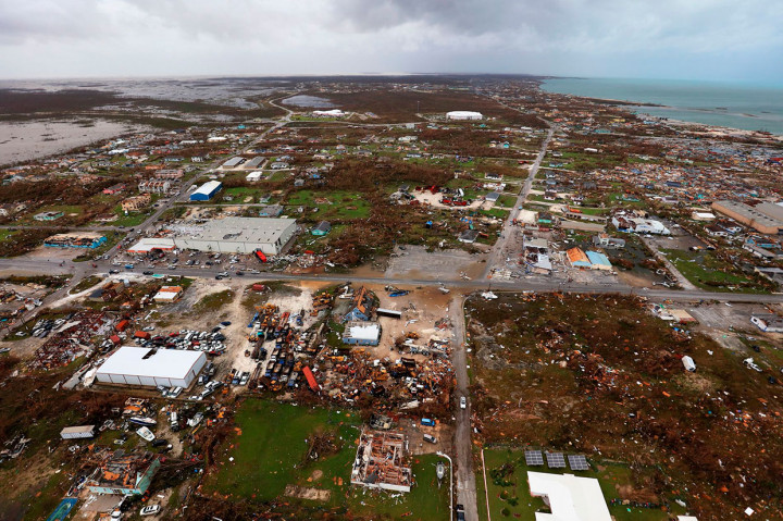 Badai Dorian telah mengakibatkan kehancuran yang dahsyat di Pulau Great Abaco, Bahama utara.