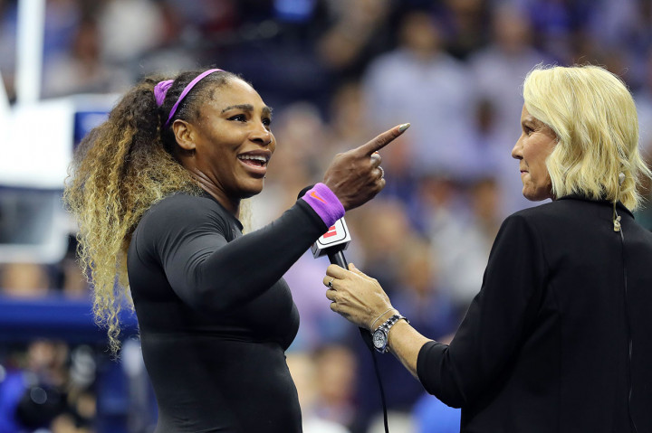 Williams yang sedang berusaha merebut gelar Grand Slam ke-24 untuk menyamai rekor sepanjang masa Margaret Court, di partai puncak akan menghadapi pemenang antara Belinda Bencic (Swiss) atau Bianca Andreescu (Kanada).