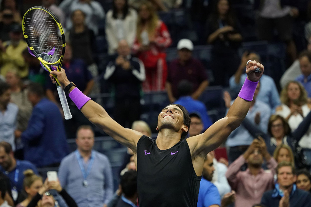 Nadal yang merupakan unggulan kedua melangkah ke final US Open kelima kalinya usai menundukkan Matteo Berrettini (Italia) dengan skor 7-6 (8/6), 6-4, 6-1.