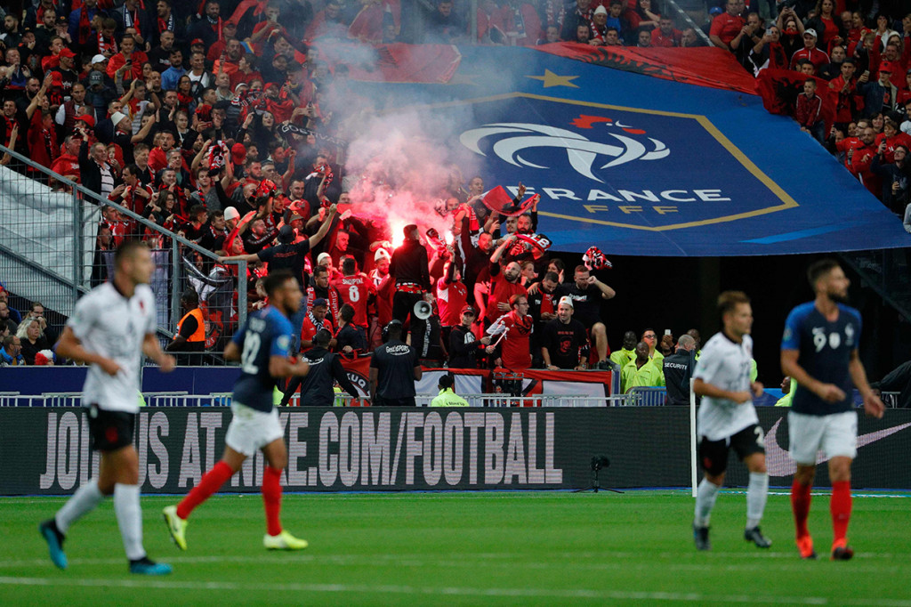 Dengan hasil ini, Perancis kukuh di peringkat pertama Grup H dengan poin 12, sama dengan Turki dan Islandia, namun unggul produktivitas gol. Adapun Albania masih tertahan di posisi empat dengan 6 poin, disusul Moldova (3) dan Andorra (1). AFP Photo/Geoffroy Van Der Hasselt