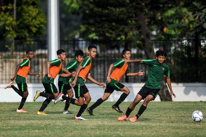 Latihan tersebut untuk persiapan jelang laga Grup G Kualifikasi Piala Asia U-16 2020 melawan Filipina di Stadion Madya Gelora Bung Karno, Senin, 16 September 2019 mendatang.