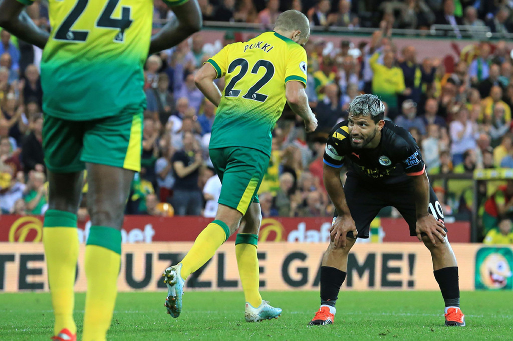 City kemudian menipiskan ketertinggalan melalui Sergio Aguero.
