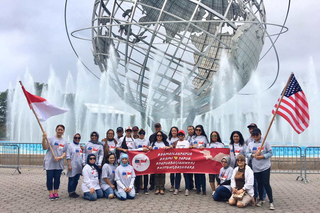 Rangkaian acara dimulai di New York pada Sabtu, 14 September, dan dihadiri para pelajar Indonesia di Washington Square sebagai wakil kaum millenials dan berlanjut pada sore harinya di The Unisphere di New York. Fetti Sinaga, koordinator acara dari New York mengatakan, 