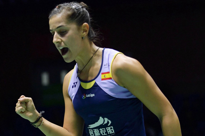 Pebulutangkis tunggal putri asal Spanyol, Carolina Marin melaju ke babak final China Open usai mengalahkan pebulutangkis Jepang, Sayaka Takahashi, pada semifinal, Sabtu, 21 September 2019. Marin mengalahkan Sayaka Takahashi dengan rubber game, 22-20, 13-21, 18-21. 