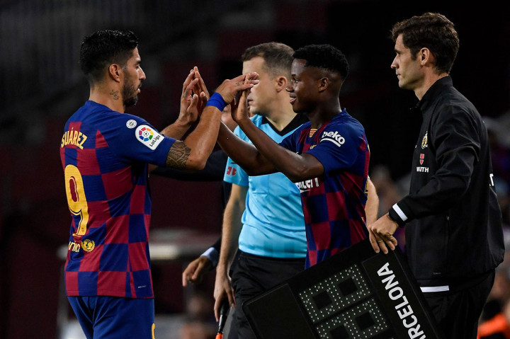 Untuk melakukan penyegaran, pada menit ke-78 Valverde menarik Luis Suarez dan memasukkan pemain remaja Ansu Fati.
