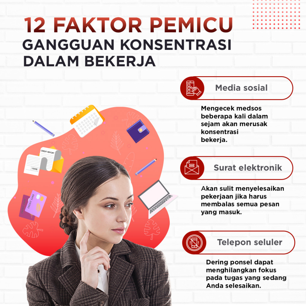 12 Faktor Pemicu Gangguan Konsentrasi dalam Bekerja
