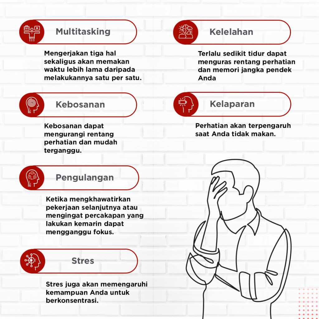 12 Faktor Pemicu Gangguan Konsentrasi dalam Bekerja