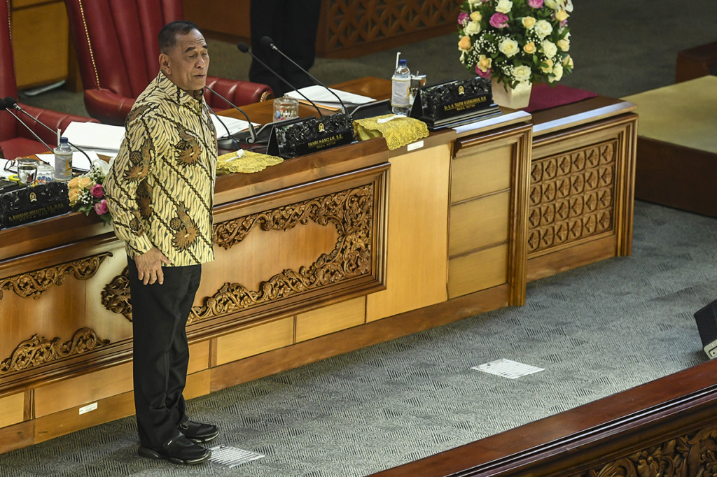 DPR menyetujui RUU Pengelolaan Sumber Daya Nasional untuk Pertahanan Negara (PSDN).