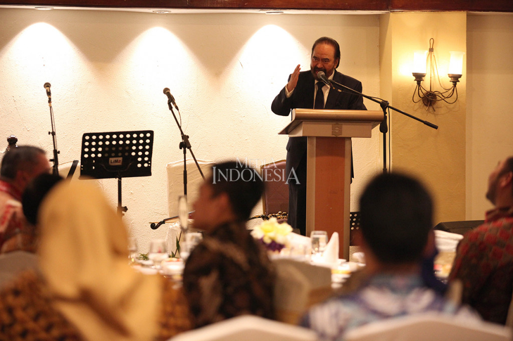 Surya Paloh memberikan pembekalan kepada 59 anggota DPR NasDem terpilih dari seluruh Indonesia untuk menguatkan dan mensolidkan fraksi partai di DPR dalam periode 2019-2024. 