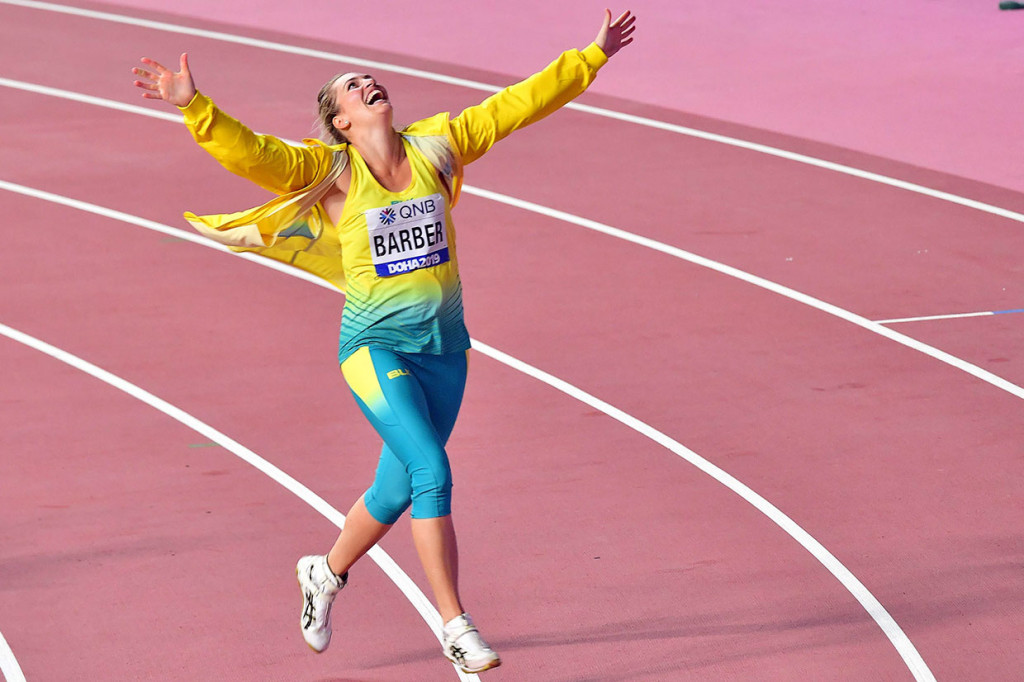 Dengan capaian tersebut, Barber menjadi perempuan Australia pertama yang bisa meraih medali dalam kejuaraan dunia atletik setelah Joanna Stone (1997), Kim Mickle (2013), dan juara dunia 2017 yang baru saja pensiun Sally Pearson.   