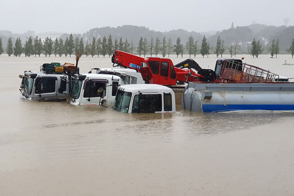 Sebanyak enam orang tewas di seluruh wilayah yang terkena dampak topan Mitag. Korban tewas termasuk seorang perempuan berusia 70 tahun setelah tersapi angin kencang di Kota Pohang. Sementara seorang perempuan lainnya tewas setelah hujan deras menyebabkan rumahnya ambrik saat korban tengah tertidur lelap. Beberapa dari enam korban terperangkap di bawah bangunan yang runtuh dan yang lainnya tenggelam.   