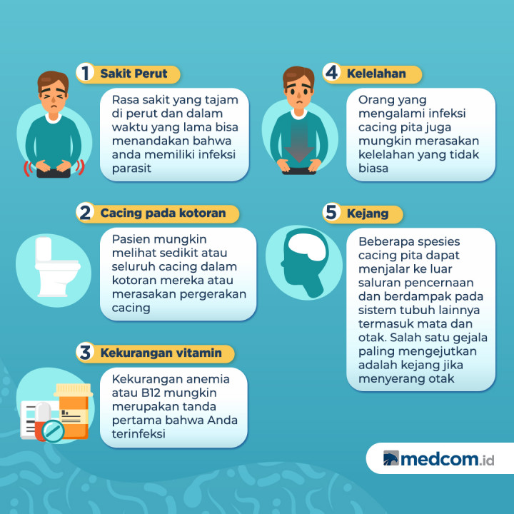 Tanda-tanda Anda Mengalami Infeksi Cacing Pita
