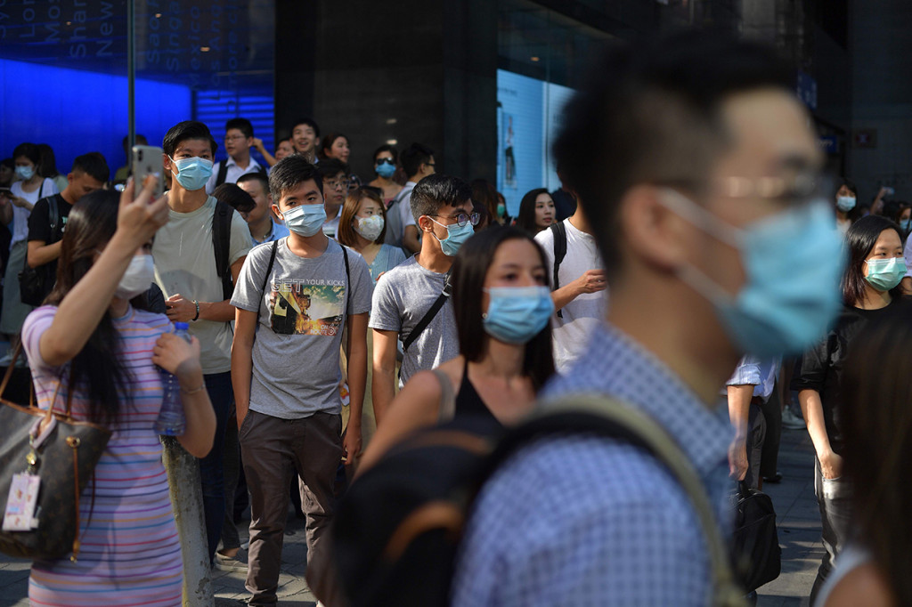 Jika diterapkan, hukum ini dianggap sebagai sebuah langkah yang menjadi titik balik mengarahkan Hong Kong ke otoriterianisme. AFP Photo/Nicolas Asfouri
