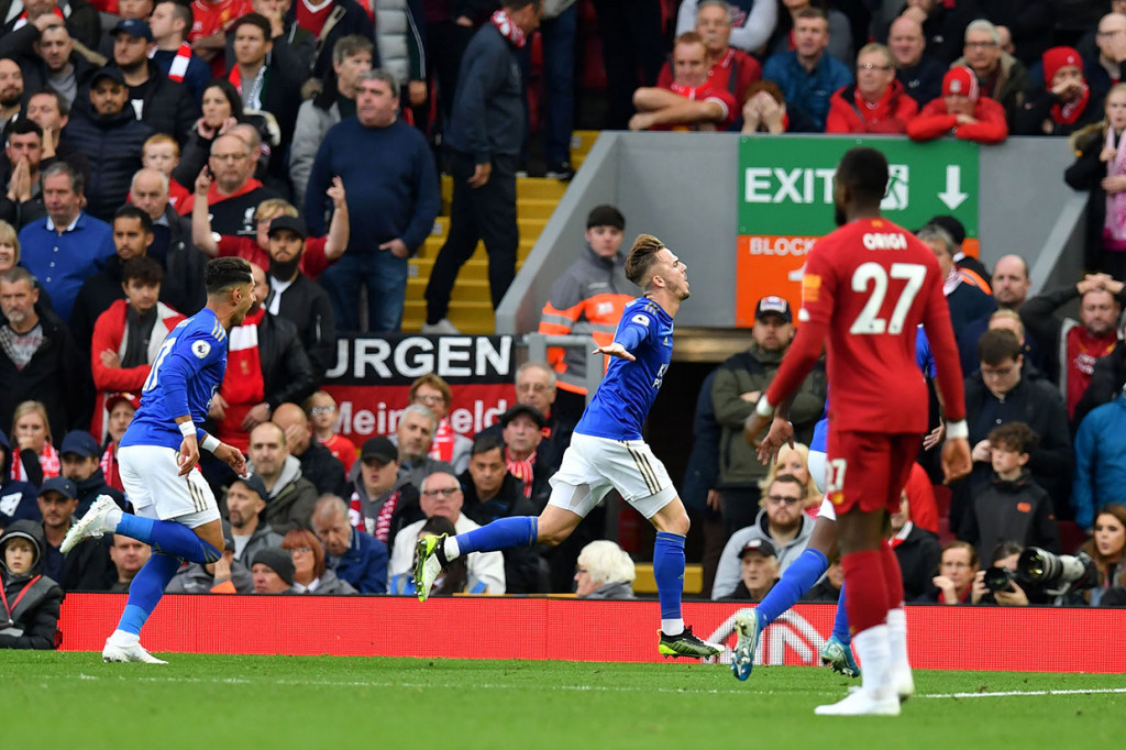 Leicester berhasil menyamakan kedudukan menjadi 1-1 lewat sepakan James Maddison pada menit ke-80.