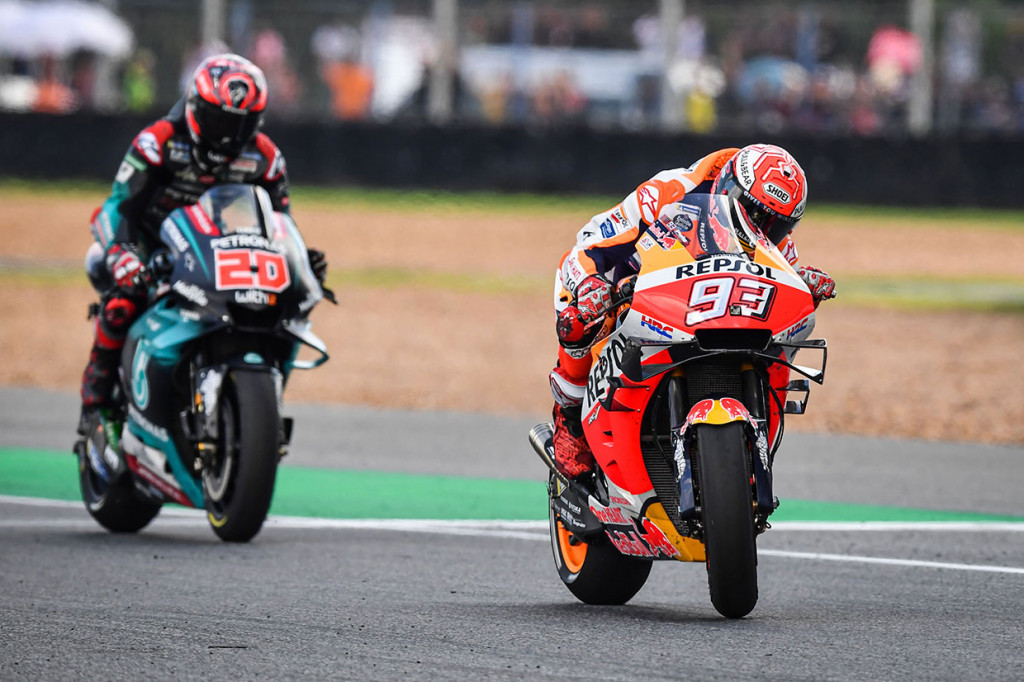 Kemenangan di Buriram memberi Marquez keunggulan poin yang tak dapat dikejar rival terdekatnya Andrea Dovizioso dengan empat balapan tersisa musim ini. Baby Alien mengumpulkan 325 poin, sementara Dovizioso 215 poin.
