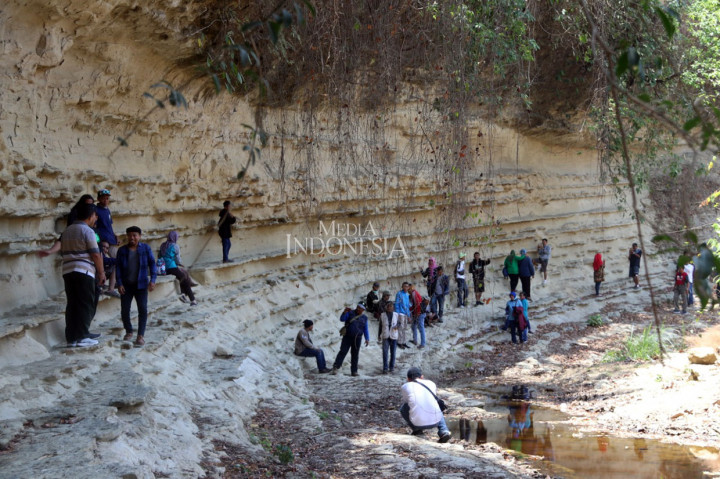 Sebuah dinding sungai di Desa Kalinanas, Kecamatan Japah, Blora menarik perhatian publik. Di tengah-tengah kamarau dan air sungai yang surut muncul goresan relief di dinding sungai tepatnya di bawah Jembatan Merah yang ada di desa itu.