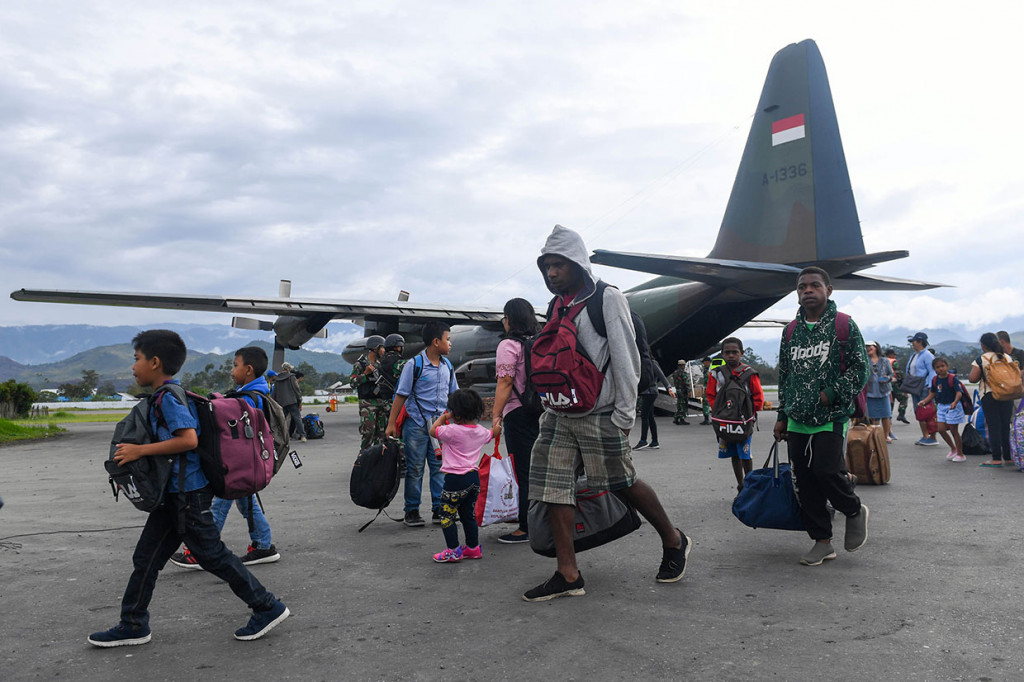 Sebanyak 88 pengungsi yang didominasi warga asal Sumatera Utara kembali ke Wamena setelah eksodus ke Jayapura pascaaksi unjuk rasa yang berujung anarkis pada 23 September 2019 lalu. 