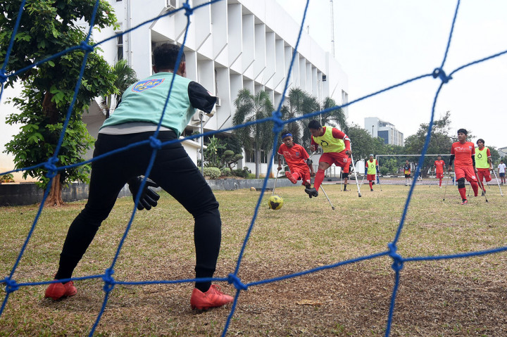 Latihan Tim Garuda INAF tersebut sebagai persiapan menjelang Piala Asia Amputee Football 2020 yang akan berlangsung di Malaysia.